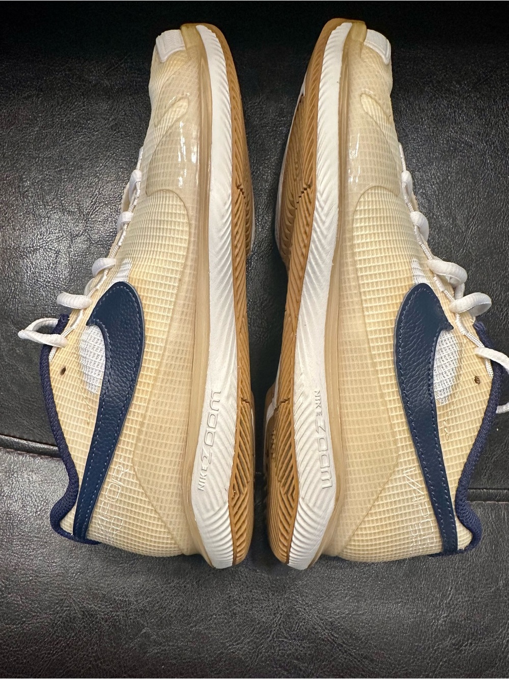 Nike Court Air Zoom Vapor Pro Tennis Shoes White Blue Gum Size 6 - Picture 9 of 11